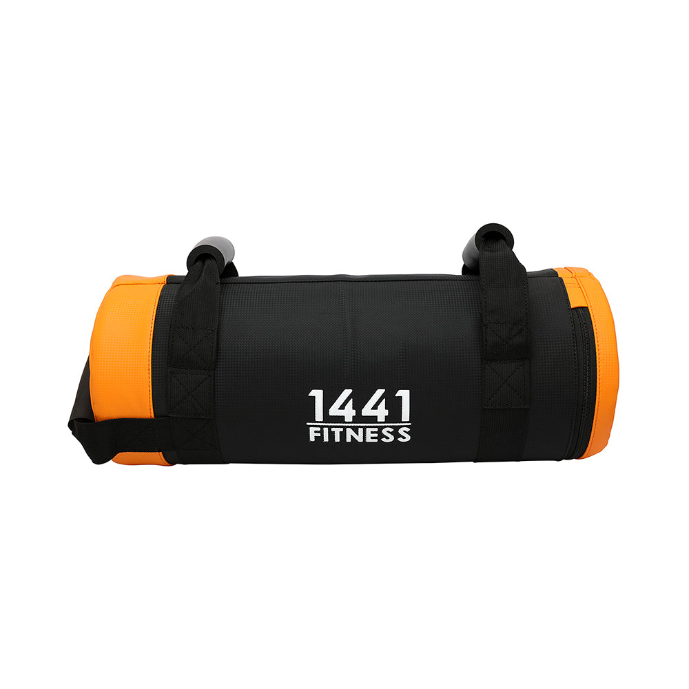 black and yellow fit bag